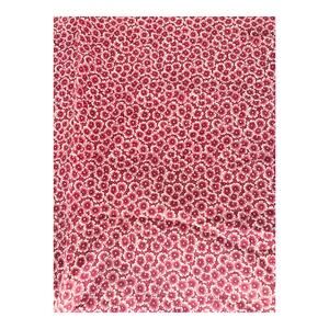 Quilters Cotton Floral Fabric 40" x 36" Pink White Rose Quilt Crafting Sewing